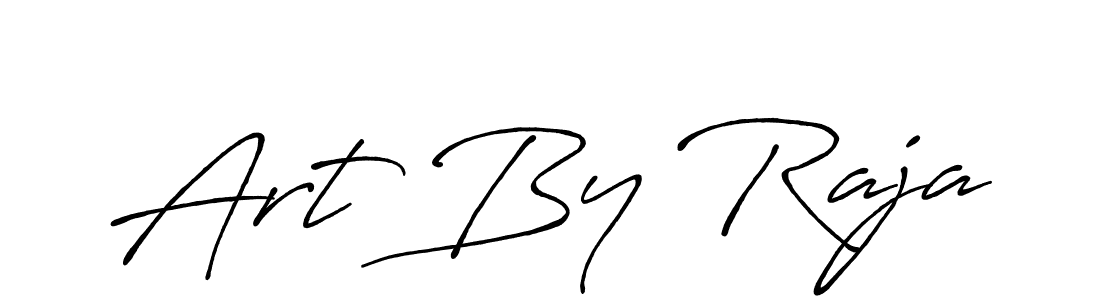 Design your own signature with our free online signature maker. With this signature software, you can create a handwritten (Antro_Vectra_Bolder) signature for name Art By Raja. Art By Raja signature style 7 images and pictures png