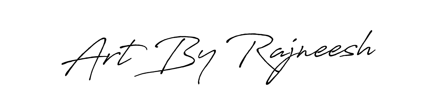 Design your own signature with our free online signature maker. With this signature software, you can create a handwritten (Antro_Vectra_Bolder) signature for name Art By Rajneesh. Art By Rajneesh signature style 7 images and pictures png