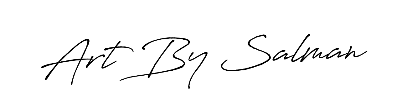 How to make Art By Salman signature? Antro_Vectra_Bolder is a professional autograph style. Create handwritten signature for Art By Salman name. Art By Salman signature style 7 images and pictures png