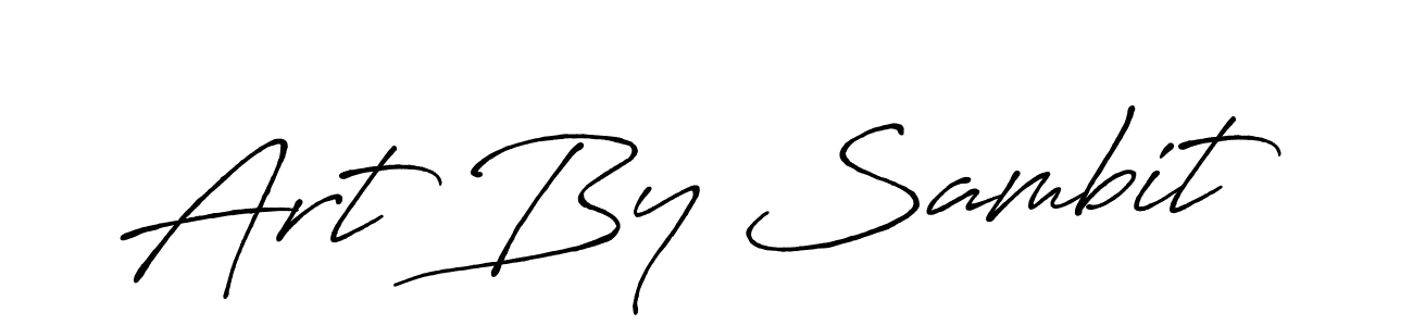 Use a signature maker to create a handwritten signature online. With this signature software, you can design (Antro_Vectra_Bolder) your own signature for name Art By Sambit. Art By Sambit signature style 7 images and pictures png