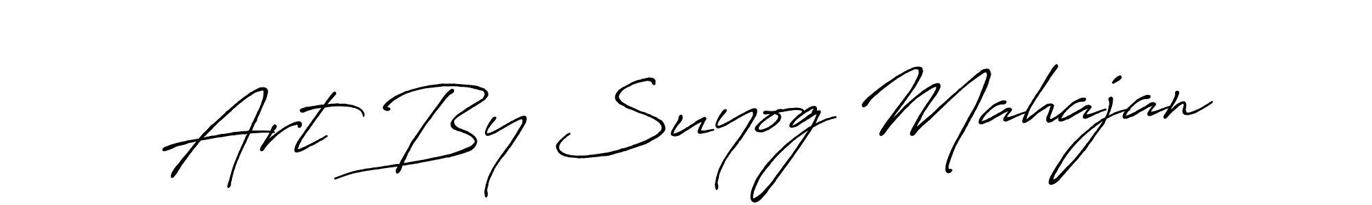 How to make Art By Suyog Mahajan signature? Antro_Vectra_Bolder is a professional autograph style. Create handwritten signature for Art By Suyog Mahajan name. Art By Suyog Mahajan signature style 7 images and pictures png