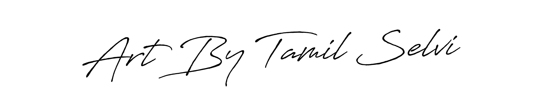 Create a beautiful signature design for name Art By Tamil Selvi. With this signature (Antro_Vectra_Bolder) fonts, you can make a handwritten signature for free. Art By Tamil Selvi signature style 7 images and pictures png