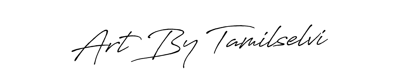 The best way (Antro_Vectra_Bolder) to make a short signature is to pick only two or three words in your name. The name Art By Tamilselvi include a total of six letters. For converting this name. Art By Tamilselvi signature style 7 images and pictures png