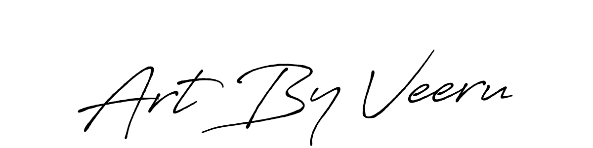 Create a beautiful signature design for name Art By Veeru. With this signature (Antro_Vectra_Bolder) fonts, you can make a handwritten signature for free. Art By Veeru signature style 7 images and pictures png