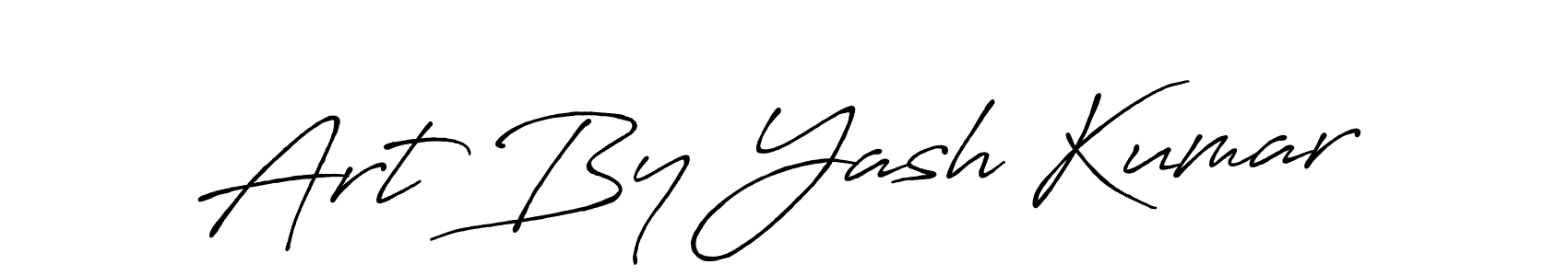 Create a beautiful signature design for name Art By Yash Kumar. With this signature (Antro_Vectra_Bolder) fonts, you can make a handwritten signature for free. Art By Yash Kumar signature style 7 images and pictures png