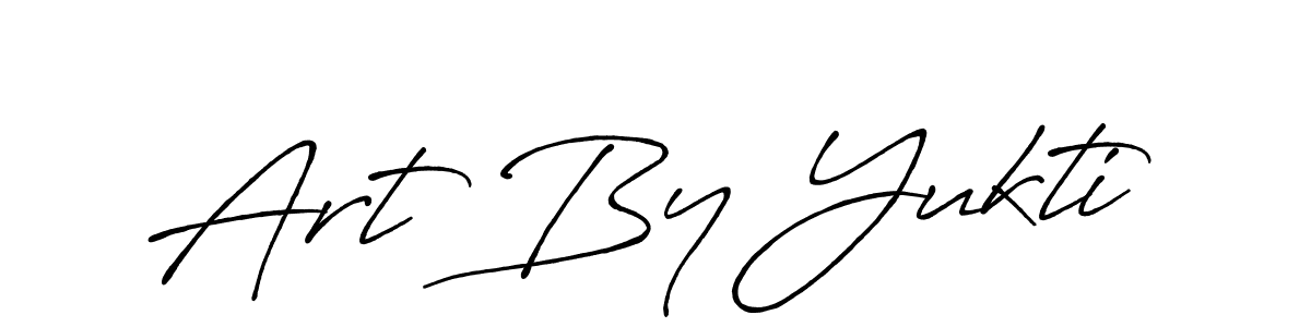 Make a beautiful signature design for name Art By Yukti. With this signature (Antro_Vectra_Bolder) style, you can create a handwritten signature for free. Art By Yukti signature style 7 images and pictures png