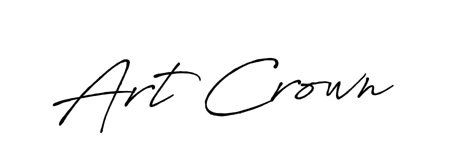 Create a beautiful signature design for name Art Crown. With this signature (Antro_Vectra_Bolder) fonts, you can make a handwritten signature for free. Art Crown signature style 7 images and pictures png