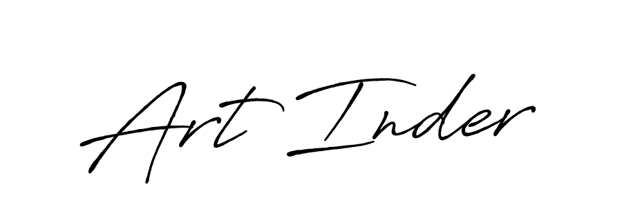 How to make Art Inder name signature. Use Antro_Vectra_Bolder style for creating short signs online. This is the latest handwritten sign. Art Inder signature style 7 images and pictures png