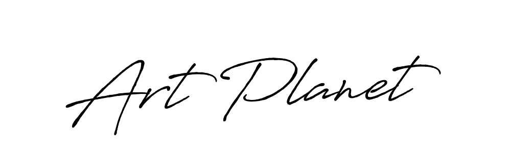 How to make Art Planet name signature. Use Antro_Vectra_Bolder style for creating short signs online. This is the latest handwritten sign. Art Planet signature style 7 images and pictures png