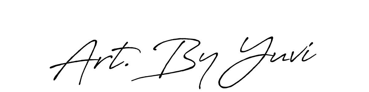 Make a beautiful signature design for name Art. By Yuvi. With this signature (Antro_Vectra_Bolder) style, you can create a handwritten signature for free. Art. By Yuvi signature style 7 images and pictures png