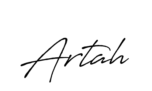 Also we have Artah name is the best signature style. Create professional handwritten signature collection using Antro_Vectra_Bolder autograph style. Artah signature style 7 images and pictures png