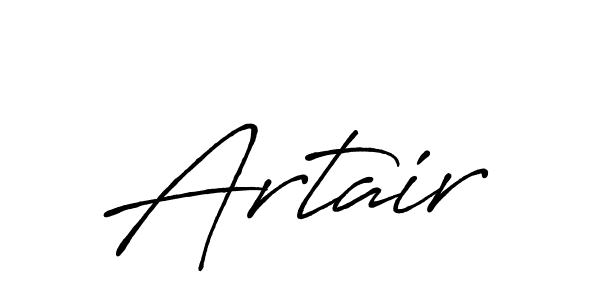 How to make Artair name signature. Use Antro_Vectra_Bolder style for creating short signs online. This is the latest handwritten sign. Artair signature style 7 images and pictures png