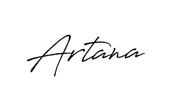 Make a beautiful signature design for name Artana. With this signature (Antro_Vectra_Bolder) style, you can create a handwritten signature for free. Artana signature style 7 images and pictures png