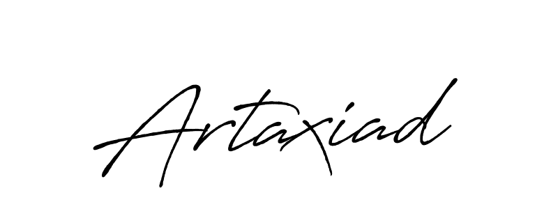 Use a signature maker to create a handwritten signature online. With this signature software, you can design (Antro_Vectra_Bolder) your own signature for name Artaxiad. Artaxiad signature style 7 images and pictures png
