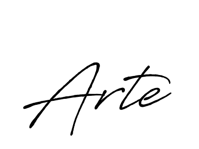 Design your own signature with our free online signature maker. With this signature software, you can create a handwritten (Antro_Vectra_Bolder) signature for name Arte. Arte signature style 7 images and pictures png