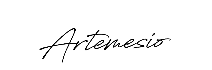 Use a signature maker to create a handwritten signature online. With this signature software, you can design (Antro_Vectra_Bolder) your own signature for name Artemesio. Artemesio signature style 7 images and pictures png