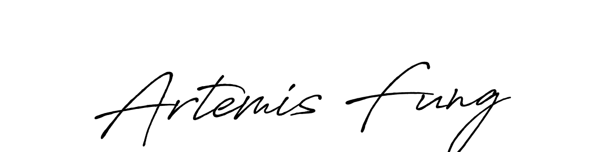 How to make Artemis Fung signature? Antro_Vectra_Bolder is a professional autograph style. Create handwritten signature for Artemis Fung name. Artemis Fung signature style 7 images and pictures png