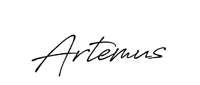 Use a signature maker to create a handwritten signature online. With this signature software, you can design (Antro_Vectra_Bolder) your own signature for name Artemus. Artemus signature style 7 images and pictures png