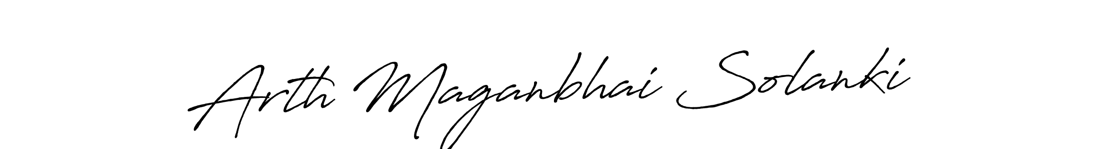 Antro_Vectra_Bolder is a professional signature style that is perfect for those who want to add a touch of class to their signature. It is also a great choice for those who want to make their signature more unique. Get Arth Maganbhai Solanki name to fancy signature for free. Arth Maganbhai Solanki signature style 7 images and pictures png