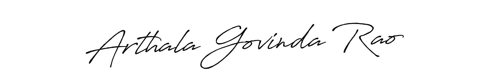 if you are searching for the best signature style for your name Arthala Govinda Rao. so please give up your signature search. here we have designed multiple signature styles  using Antro_Vectra_Bolder. Arthala Govinda Rao signature style 7 images and pictures png
