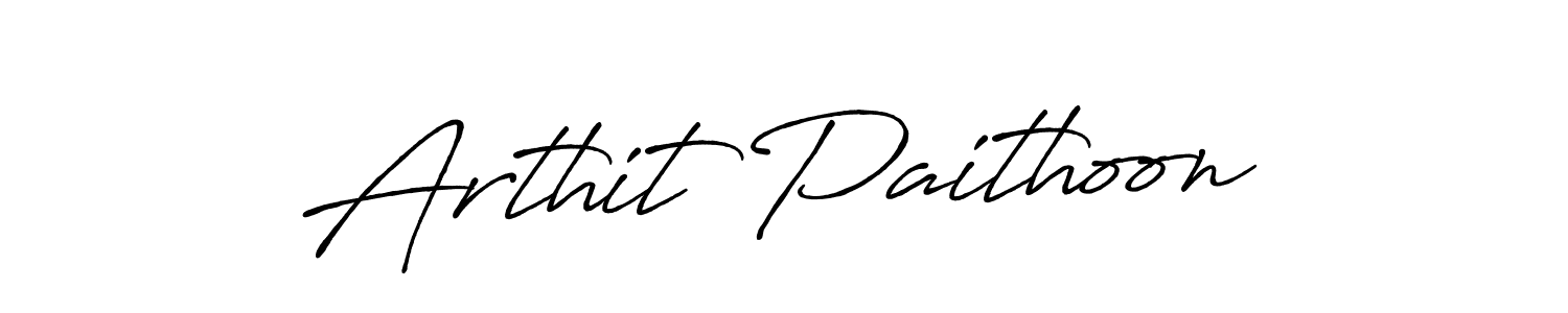 You can use this online signature creator to create a handwritten signature for the name Arthit Paithoon. This is the best online autograph maker. Arthit Paithoon signature style 7 images and pictures png