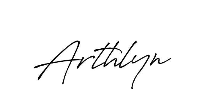 Arthlyn stylish signature style. Best Handwritten Sign (Antro_Vectra_Bolder) for my name. Handwritten Signature Collection Ideas for my name Arthlyn. Arthlyn signature style 7 images and pictures png