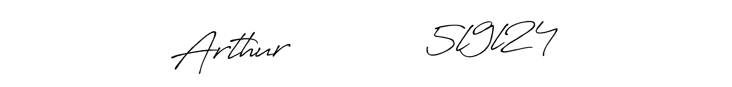 Design your own signature with our free online signature maker. With this signature software, you can create a handwritten (Antro_Vectra_Bolder) signature for name Arthur             5l9l24. Arthur             5l9l24 signature style 7 images and pictures png