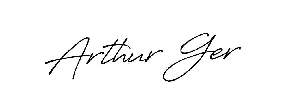 This is the best signature style for the Arthur Ger name. Also you like these signature font (Antro_Vectra_Bolder). Mix name signature. Arthur Ger signature style 7 images and pictures png