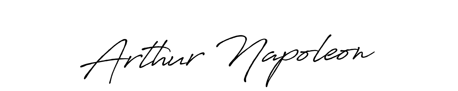 Arthur Napoleon stylish signature style. Best Handwritten Sign (Antro_Vectra_Bolder) for my name. Handwritten Signature Collection Ideas for my name Arthur Napoleon. Arthur Napoleon signature style 7 images and pictures png