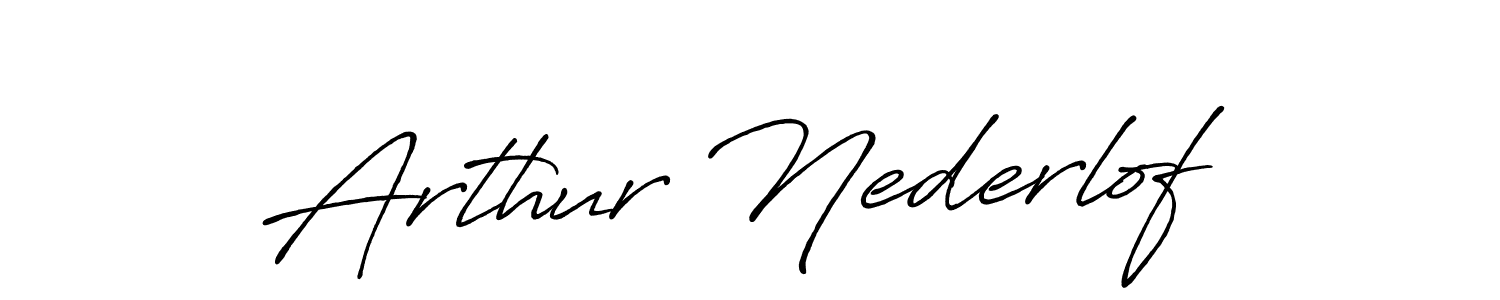 Create a beautiful signature design for name Arthur Nederlof. With this signature (Antro_Vectra_Bolder) fonts, you can make a handwritten signature for free. Arthur Nederlof signature style 7 images and pictures png