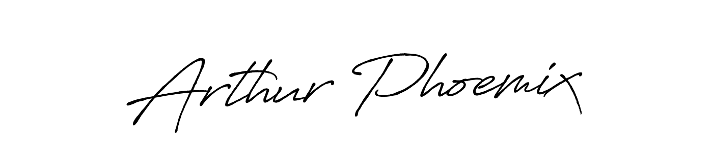 Make a beautiful signature design for name Arthur Phoemix. With this signature (Antro_Vectra_Bolder) style, you can create a handwritten signature for free. Arthur Phoemix signature style 7 images and pictures png