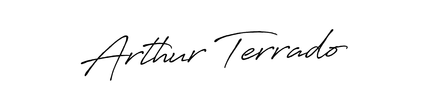 if you are searching for the best signature style for your name Arthur Terrado. so please give up your signature search. here we have designed multiple signature styles  using Antro_Vectra_Bolder. Arthur Terrado signature style 7 images and pictures png