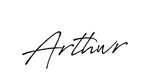 Design your own signature with our free online signature maker. With this signature software, you can create a handwritten (Antro_Vectra_Bolder) signature for name Arthwr. Arthwr signature style 7 images and pictures png