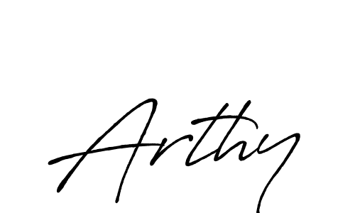 Design your own signature with our free online signature maker. With this signature software, you can create a handwritten (Antro_Vectra_Bolder) signature for name Arthy. Arthy signature style 7 images and pictures png
