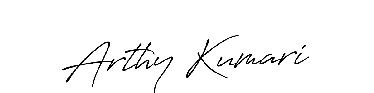 Design your own signature with our free online signature maker. With this signature software, you can create a handwritten (Antro_Vectra_Bolder) signature for name Arthy Kumari. Arthy Kumari signature style 7 images and pictures png