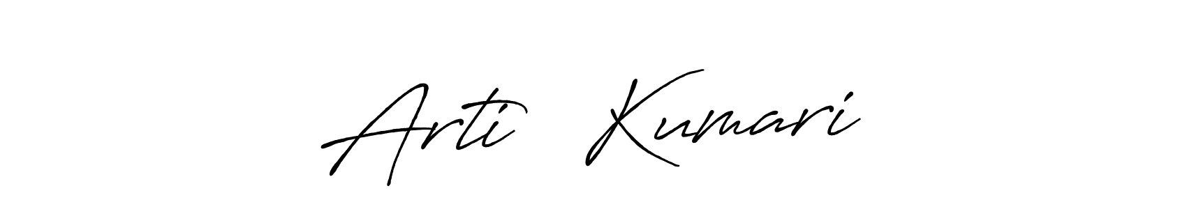 Similarly Antro_Vectra_Bolder is the best handwritten signature design. Signature creator online .You can use it as an online autograph creator for name Arti❤️ Kumari. Arti❤️ Kumari signature style 7 images and pictures png