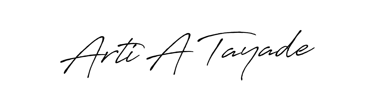 Make a beautiful signature design for name Arti A Tayade. Use this online signature maker to create a handwritten signature for free. Arti A Tayade signature style 7 images and pictures png