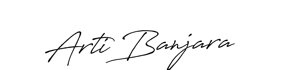 Also You can easily find your signature by using the search form. We will create Arti Banjara name handwritten signature images for you free of cost using Antro_Vectra_Bolder sign style. Arti Banjara signature style 7 images and pictures png