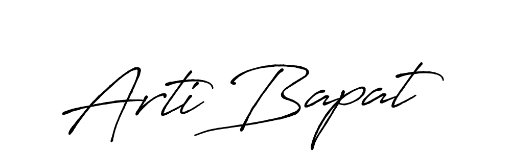 How to make Arti Bapat signature? Antro_Vectra_Bolder is a professional autograph style. Create handwritten signature for Arti Bapat name. Arti Bapat signature style 7 images and pictures png