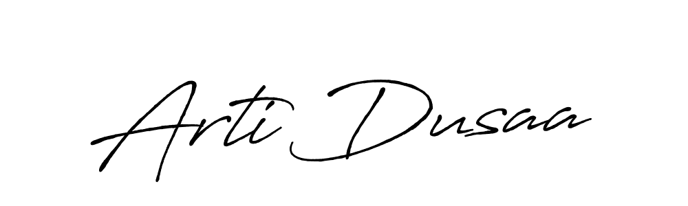 Also we have Arti Dusaa name is the best signature style. Create professional handwritten signature collection using Antro_Vectra_Bolder autograph style. Arti Dusaa signature style 7 images and pictures png