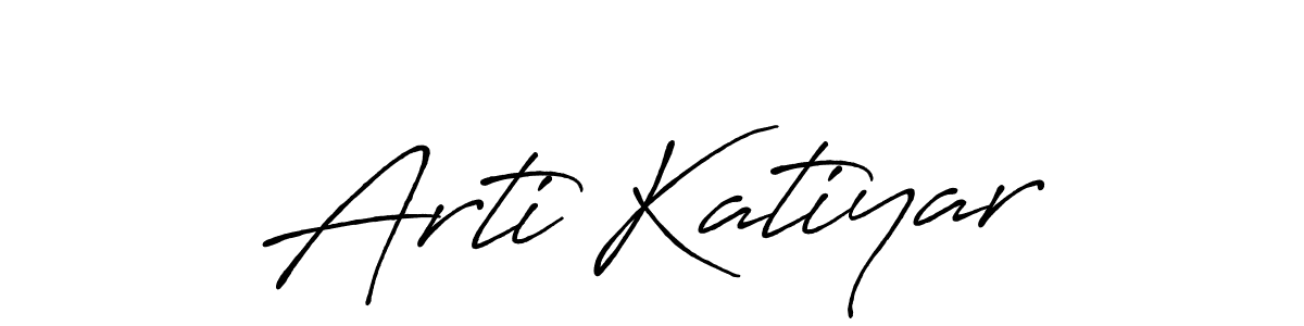 Antro_Vectra_Bolder is a professional signature style that is perfect for those who want to add a touch of class to their signature. It is also a great choice for those who want to make their signature more unique. Get Arti Katiyar name to fancy signature for free. Arti Katiyar signature style 7 images and pictures png