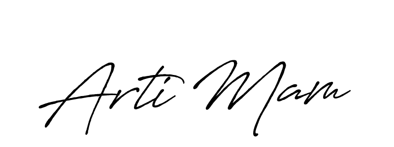 Antro_Vectra_Bolder is a professional signature style that is perfect for those who want to add a touch of class to their signature. It is also a great choice for those who want to make their signature more unique. Get Arti Mam name to fancy signature for free. Arti Mam signature style 7 images and pictures png