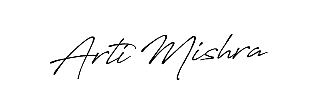 Also we have Arti Mishra name is the best signature style. Create professional handwritten signature collection using Antro_Vectra_Bolder autograph style. Arti Mishra signature style 7 images and pictures png