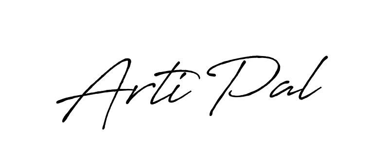 Also we have Arti Pal name is the best signature style. Create professional handwritten signature collection using Antro_Vectra_Bolder autograph style. Arti Pal signature style 7 images and pictures png