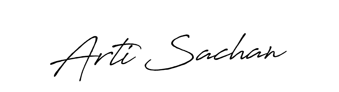 Also we have Arti Sachan name is the best signature style. Create professional handwritten signature collection using Antro_Vectra_Bolder autograph style. Arti Sachan signature style 7 images and pictures png