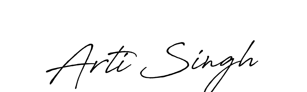 Use a signature maker to create a handwritten signature online. With this signature software, you can design (Antro_Vectra_Bolder) your own signature for name Arti Singh. Arti Singh signature style 7 images and pictures png