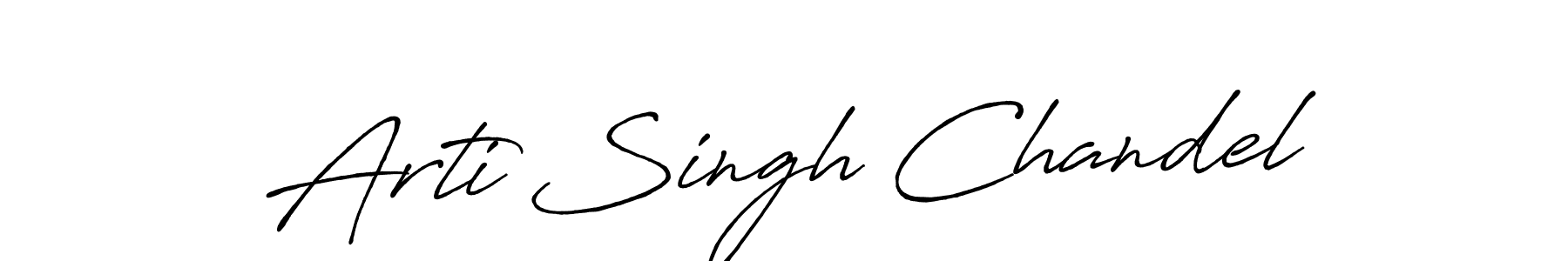 Make a beautiful signature design for name Arti Singh Chandel. With this signature (Antro_Vectra_Bolder) style, you can create a handwritten signature for free. Arti Singh Chandel signature style 7 images and pictures png