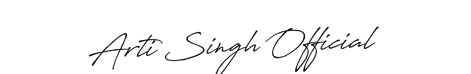 You should practise on your own different ways (Antro_Vectra_Bolder) to write your name (Arti Singh Official) in signature. don't let someone else do it for you. Arti Singh Official signature style 7 images and pictures png
