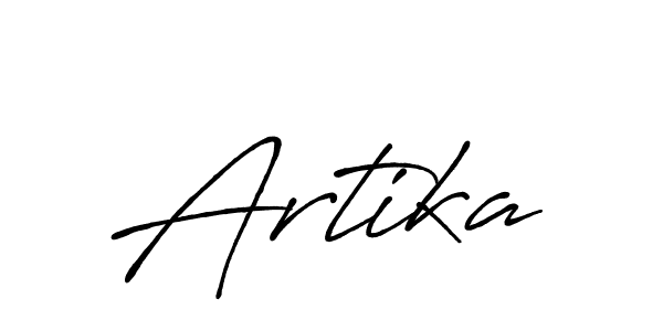 Also we have Artika name is the best signature style. Create professional handwritten signature collection using Antro_Vectra_Bolder autograph style. Artika signature style 7 images and pictures png