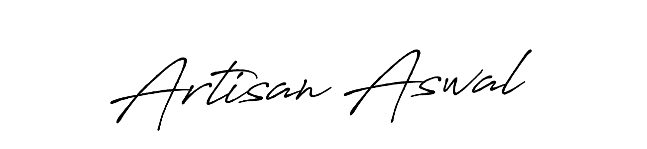 The best way (Antro_Vectra_Bolder) to make a short signature is to pick only two or three words in your name. The name Artisan Aswal include a total of six letters. For converting this name. Artisan Aswal signature style 7 images and pictures png